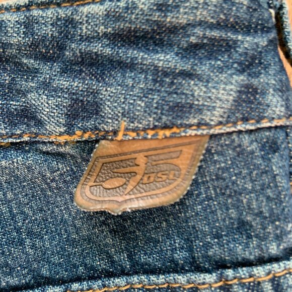 Women's Diesel Blue Jeans Vintage Retro Cool Flared Size 28 - Picture 6 of 9